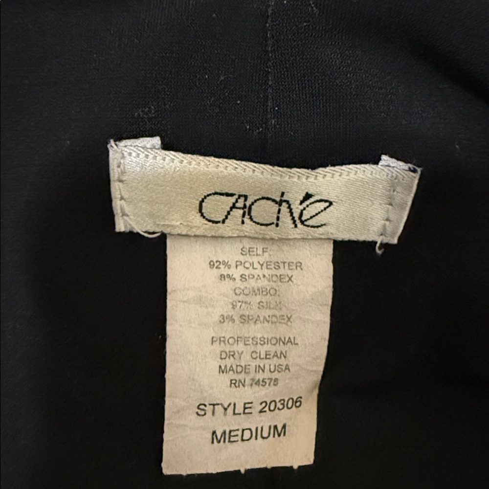 Cache Black Sleeveless Blouse with Embellished Detail - Picture 8 of 13